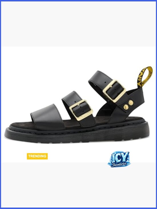 Goodyear Welted Leather Sandals with Adjustable Buckle Strap
